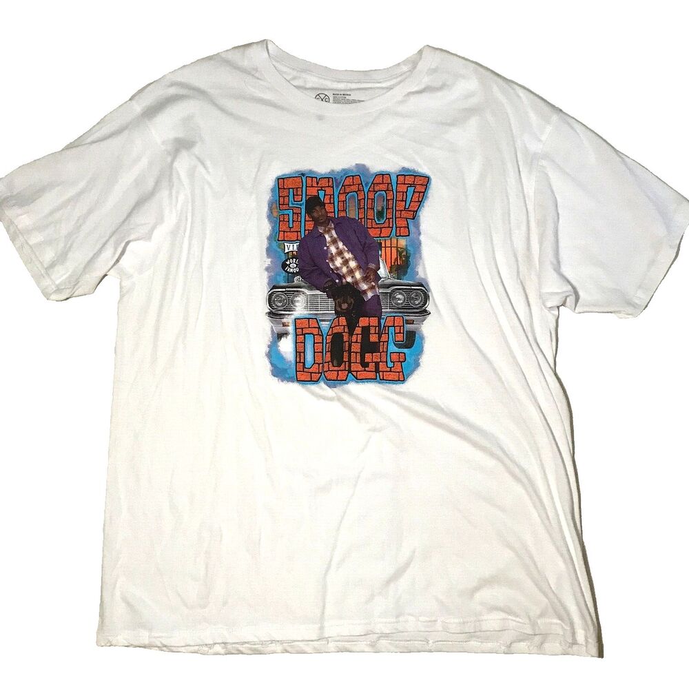 Custom Colors Snoop Dogg Graphic T Shirt Brick Car Hip Hop Rap Tee Sz 2XL